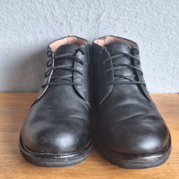 Dansko Mens 45 Jake Chukka Boots Shoes Black Calf Leather Lace Up 11.5 12 main image 6